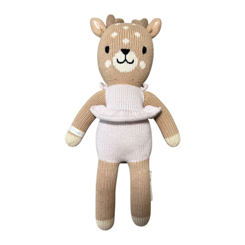 Cuddle + Kind 13" Violet the Fawn Knit Stuffed Animal Plush